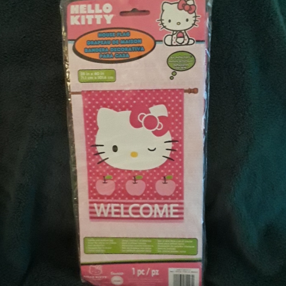 Large Hello kitty house flag